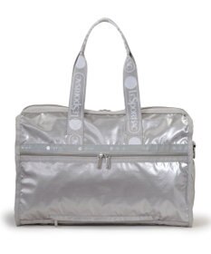 LeSportsac DELUXE MED WEEKENDER MH/ロゴジャガードシルバースナイデル