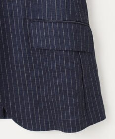 JOSEPH ABBOUD 【清涼/軽量/ストレッチ】ミックスリネンストライプジャケット