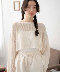 WEGO ショートメッシュニットプルオーバー