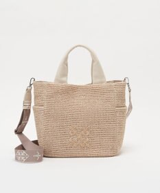 russet ナイロンラフィア2WAYトートバッグ(CE-1711)