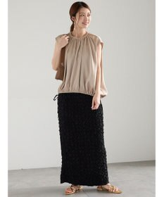 Te chichi サテンサイドリボンブラウス