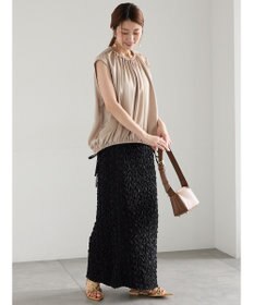 Te chichi サテンサイドリボンブラウス