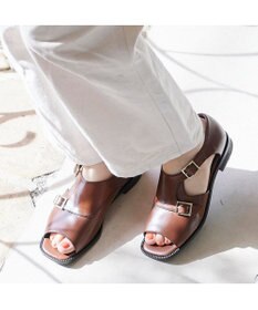 ing <ing>ダブルモンクサイドオープンシューズ