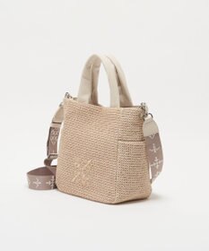 russet ナイロンラフィア2WAYトートバッグ(CE-1711)