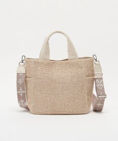 russet ナイロンラフィア2WAYトートバッグ(CE-1711)