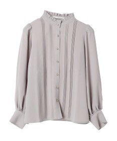 Green Parks ・ＥＬＥＮＣＡＲＥ　ＤＵＥ　ピンタックスタンドブラウス