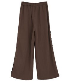 Green Parks ■ESCAR サイドミニフリルワイドパンツ