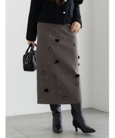 Te chichi ビジューデザインナロースカート《2025winter catalog item》