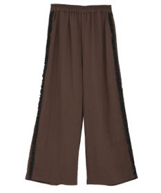 Green Parks ■ESCAR サイドミニフリルワイドパンツ