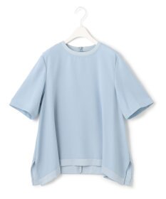 ICB 【接触冷感・UVケア・速乾・洗える】FluidBackSatin Tブラウス