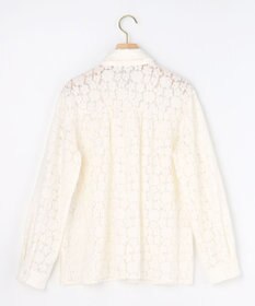 組曲 【先行予約・WEB限定】フラワーラッセルレースシャツライク ブラウス