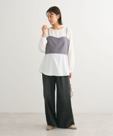 Green Parks ・ＳＵＧＡＲ　ＳＰＯＯＮ　デニムタックワイドパンツ