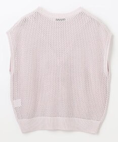 ANY フレンチスリーブメッシュニット