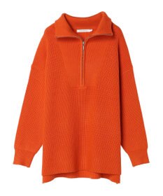 AMERICAN HOLIC バイパチハーフＺＩＰ片畦ニットプルオーバー　
