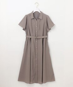 ANY SIS 【洗える】ビューティフレア シャツワンピース