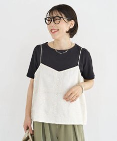 Green Parks 前後２ＷＡＹレース刺繍ビスチェ