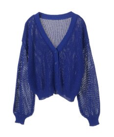 earth music&ecology メッシュカーディガン