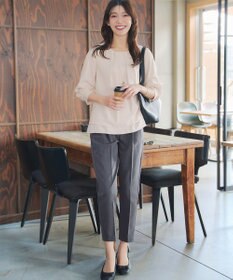 Tiaclasse 【小倉優子さん着用・洗える】カラーテーパードパンツ