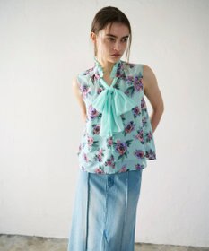 GRACE CONTINENTAL エスニックフラワー刺繍トップ