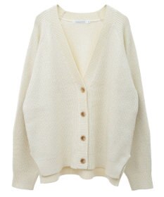 AMERICAN HOLIC バイパチラメ入りＶネック片畦ニットカーディガ