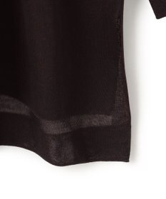 23区 【洗える】シャイニーシアー ボートネック ニット