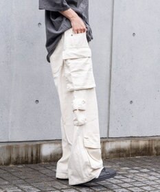 WEGO マルチポケットワイドカーゴパンツ
