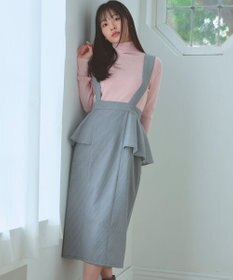 Feroux 【2WAY】サス付きペプラムデザイン スカート