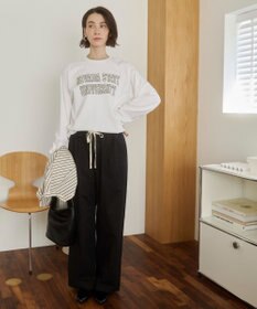 WEGO 【ANGIE VINTAGE】GILDAN カレッジロゴ オーバーサイズ プリント ロンT