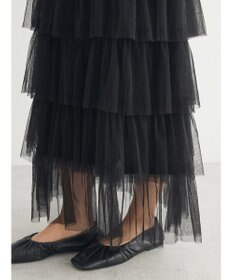 Green Parks ・ＥＬＥＮＣＡＲＥ　ＤＵＥ　ティアードラメチュールスカート