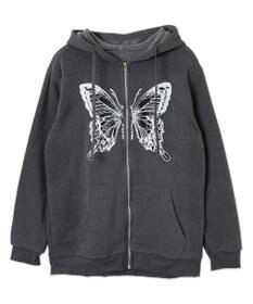 WEGO バタフライBIGZIPパーカー