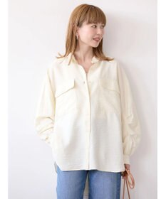 AMERICAN HOLIC 接触冷感Ｗポケット袖タックシャツチュニック