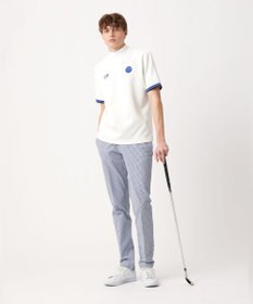 23区GOLF 【MEN】【吸水速乾・UVケア】袖ライン モックネックシャツ