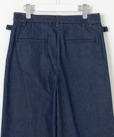 J.PRESS LADIES S 【洗える】ハイパワーデニムツイル ワイド パンツ