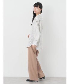 earth music&ecology ワンタックストレートパンツ