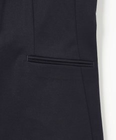 J.PRESS LADIES 【セットアップ対応・洗える・抗菌防臭】T/Cポンチ ノーカラー ジャケット