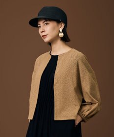 自由区 【カタログ掲載・UVカット・洗える・上品見え・フォルム自在】ブレード キャップ ブラック