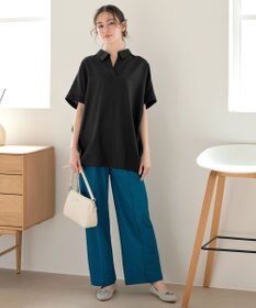 Tiaclasse 【洗える】 リネンミックススキッパーシャツ