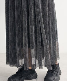 Green Parks ・ＥＬＥＮＣＡＲＥ　ＤＵＥ　ラメプリーツスカート