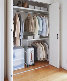 tower 伸縮キャリーケース上ラック タワー ホワイト