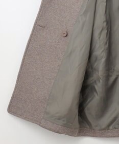 ANY スタンドカラーコクーンシルエットコート