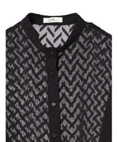 earth music&ecology ツッキリジャガードショートブラウス