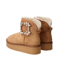 Bridget Birkin 【Bridget Birkin】バックルビジュームートンブーツ