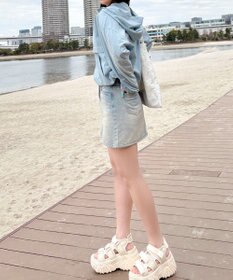 WEGO 【日焼け対策/セットアップ対応】ラッシュガードラインアノラックパーカー