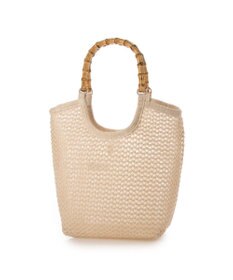 UNBILLION カシュカシュ cachecache / 雑材風バンブーハンドル手提げトート