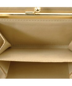 UNBILLION ペルケ perche ジェムストーンヒネリかぶせ二つ折り財布