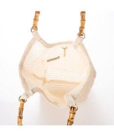 UNBILLION カシュカシュ cachecache / 雑材風バンブーハンドル手提げトート