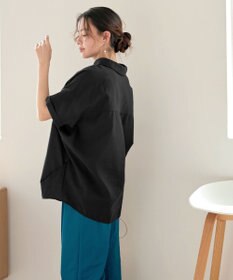 Tiaclasse 【洗える】 リネンミックススキッパーシャツ