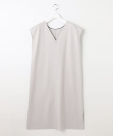 自由区 【WEB限定】ウールミルドジャージー Vネックジャンパースカート