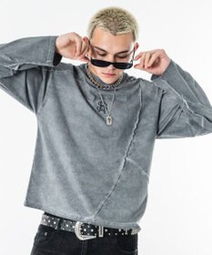 WEGO 【ユニセックス着用ITEM】コールドダイスウィッチングT（LS）
