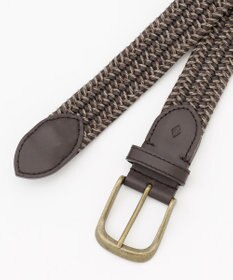 JOSEPH ABBOUD 【イタリア素材・ストレッチ・日本製】レザーメランジストレッチ ベルト